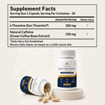 Vitaone Sun-Theanine® + Natural Caffeine Capsules (30s) | For Sustained Energy, Sharp Focus & Mental Clarity