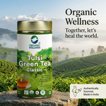 Organic Wellness Tulsi Green Tea Classic 100 grams Tin Pack