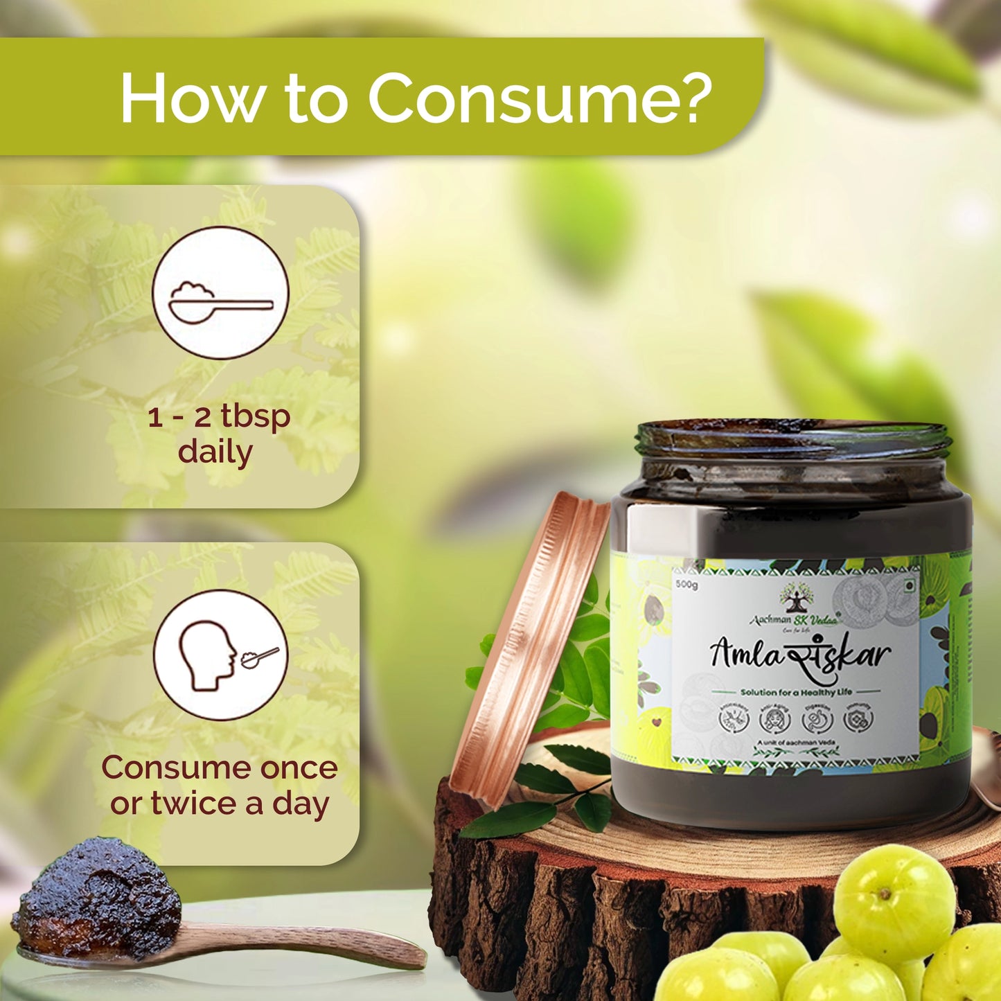Aachman Veda Amla Sanskar - 500gm