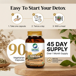 Organic Wellness Detox Capsules - 90 Vegetarian Capsules
