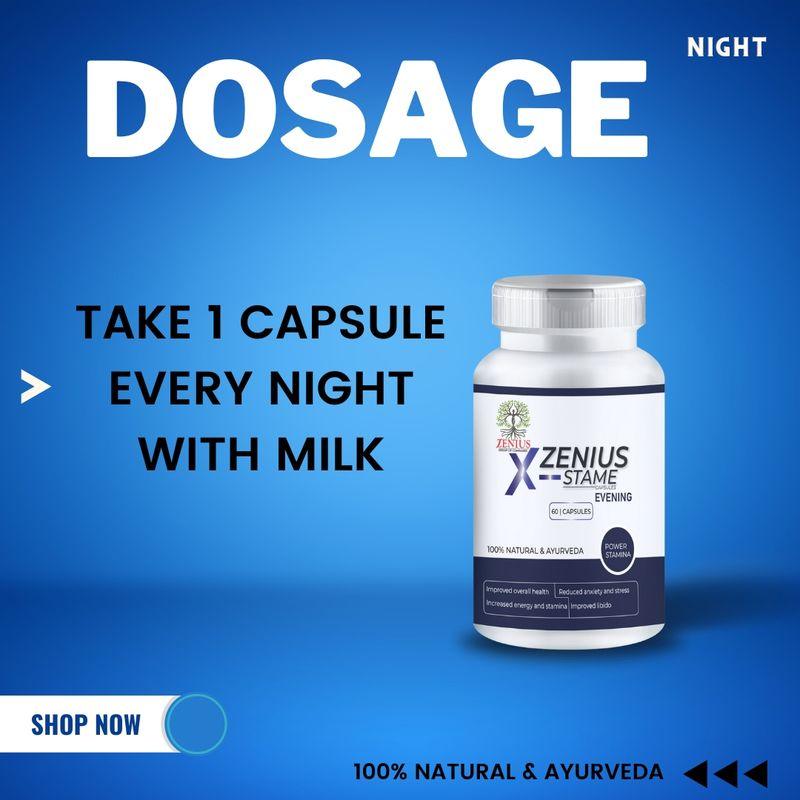 Zenius X-Stame Capsules Night - Sexual Capsules for Sexual Health - 30 Capsules