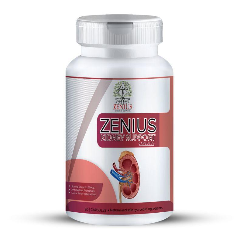 Zenius Kidney Support Capsules - Kidney Detox Capsules for Kidney Health and Stone Relief - 60 Capsules
