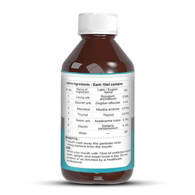 Zenius Mouth Wash - Refreshing Oral Rinse for Fresh Breath and Healthy Gums - 200ml Liquid