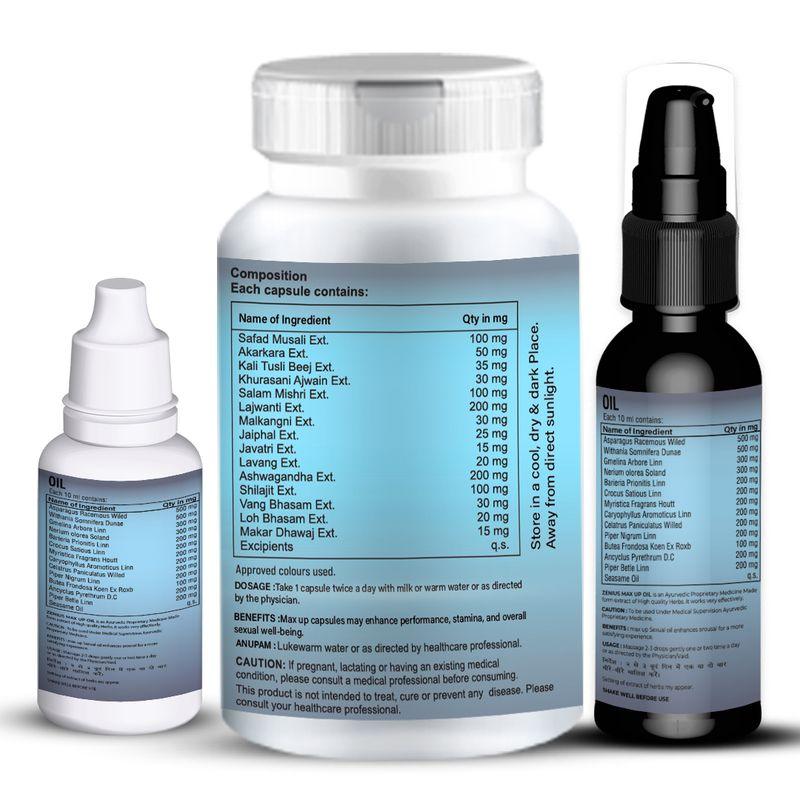 Zenius Max Up Kit - Sexual Wellness Capsules for Sexual Health and Stamina Boosting