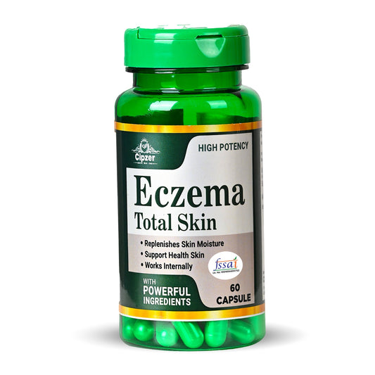 Cipzer Eczema Total Skin 60 Capsules | Natural Skin Support For Itching, Rashes & Healthy Skin