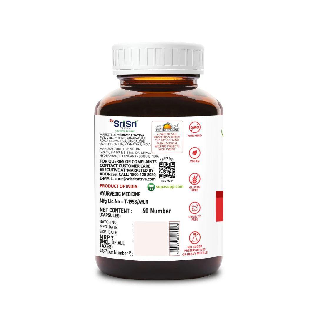Sri Sri Tattva SupaSupp Garlic Oil Vegetarian Capsule With Coconut Oil, CardiStrong,