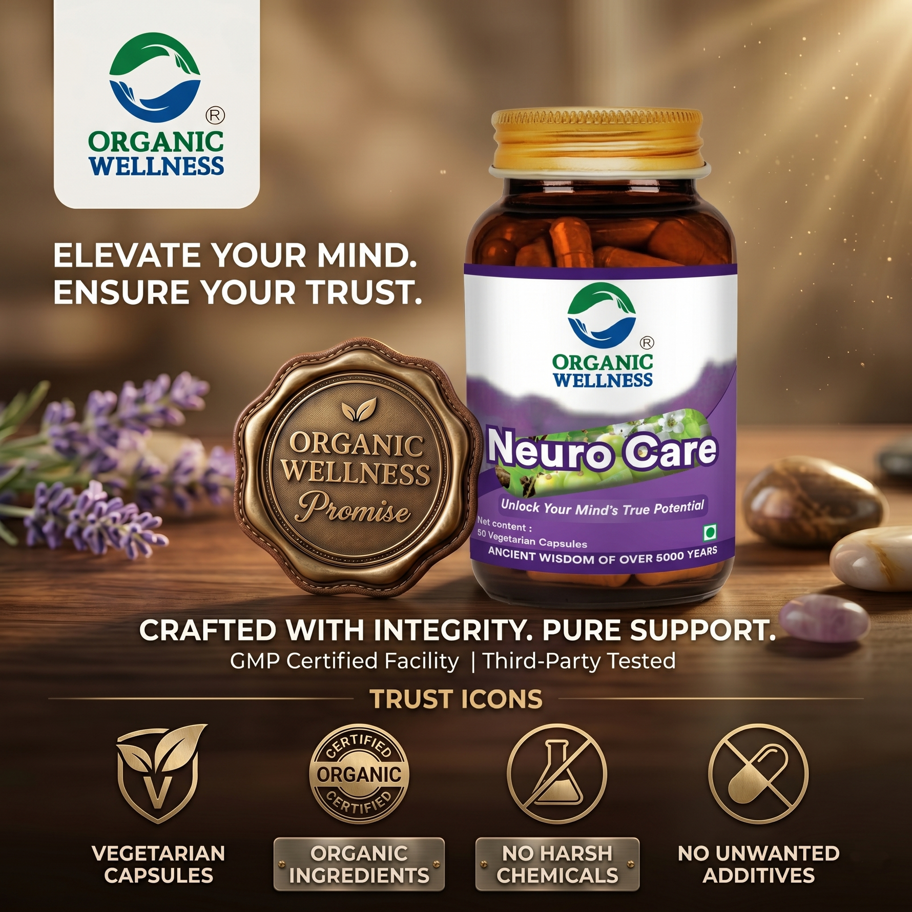 Organic Wellness Neuro Care (90 N Veg Capsules)