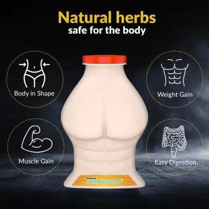 Deemark Ever Mass Pro - Ayurvedic Supplement for Mass Gain & Muscle Building (Vanilla)
