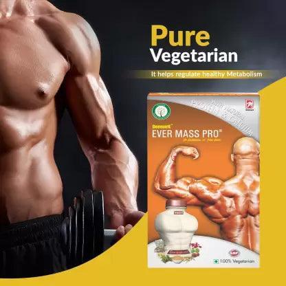 Deemark Ever Mass Pro - Ayurvedic Supplement for Mass Gain & Muscle Building (Vanilla)