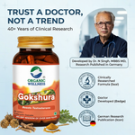 Organic Wellness Gokhshura Capsules -  90 Vegetarian Capsules