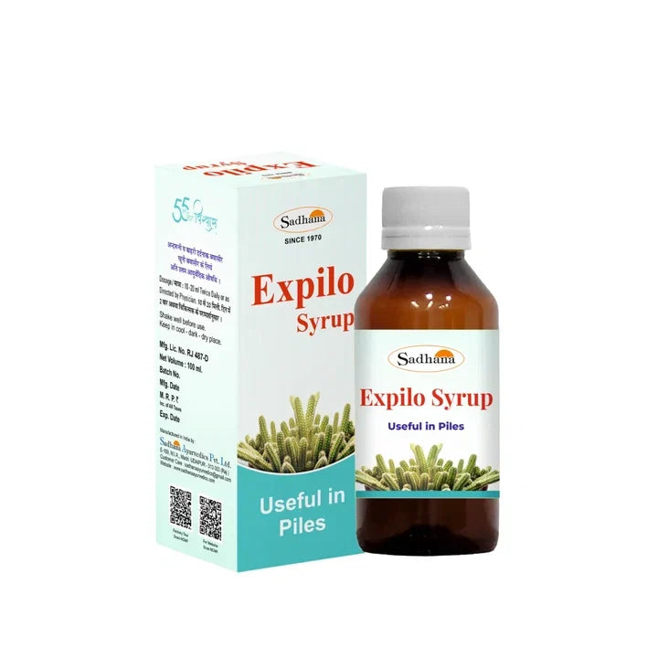 Sadhana Expilo Syrup - 450ml | Ayurvedic Expectorant & Cough Relief Syrup