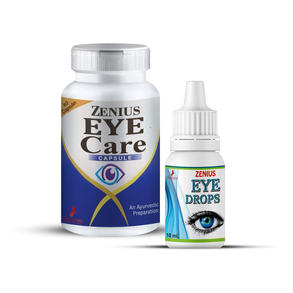 Zenius Eye Care Kit for Eye Health, Vision Care (60 Capsule and 10ML Drop)