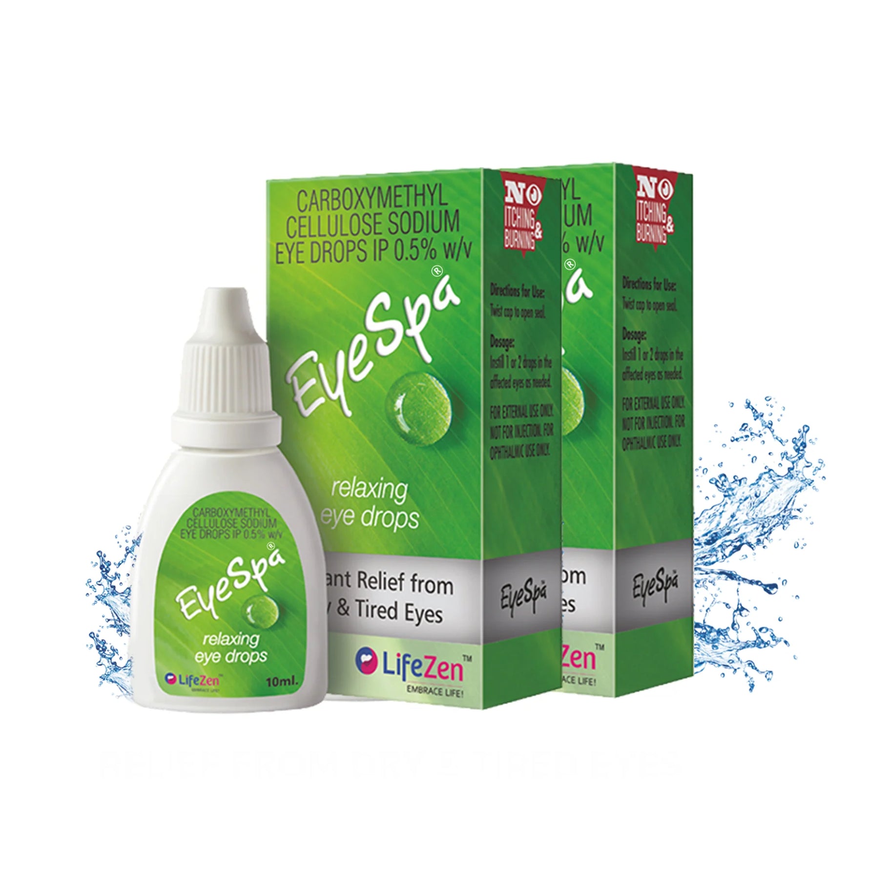 Lifezen EyeSpa Ayurvedic Eye Drops - With Triphala, Rose Water, Bhringaraj & Honey for Complete Eye Care