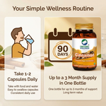Organic Wellness Cinnamon Capsules -  90 Vegetarian Capsules