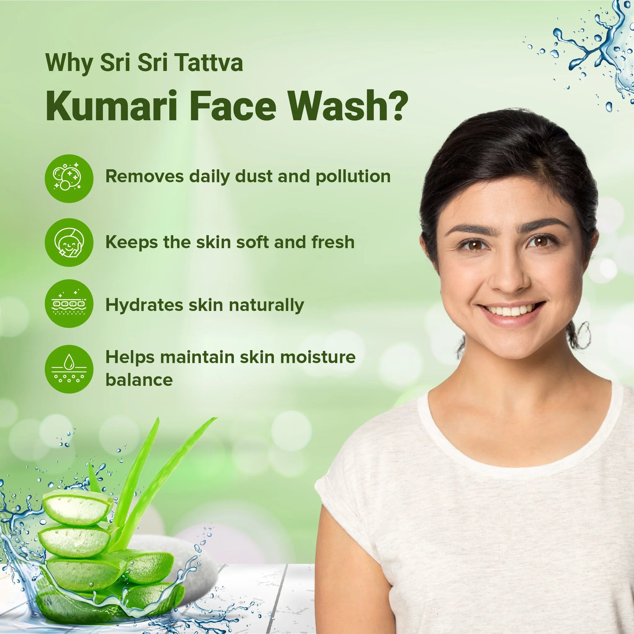Sri Sri Tattva Kumari Face Wash - For Rejuvenated & Fresh Skin, 150ml - Pack of 2