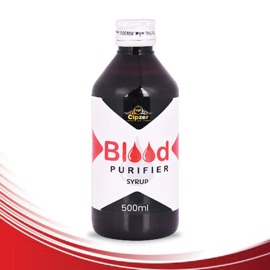 Cipzer Blood Purifier Syrup - 500ml | Herbal Detox Tonic for Clear Skin, Healthy Blood & Body Cleanse