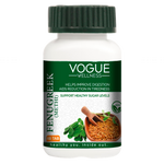 Vogue Wellness Methi Tablets | Fenugreek (Trigonella Foenum-Graecum) Seed Extract | Ayurvedic Herbal Supplement for Digestive Wellness, Metabolic Support & Overall Vitality | 60 Vegetarian Tablet