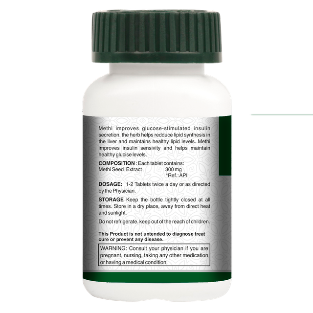 Vogue Wellness Methi Tablets | Fenugreek (Trigonella Foenum-Graecum) Seed Extract | Ayurvedic Herbal Supplement for Digestive Wellness, Metabolic Support & Overall Vitality | 60 Vegetarian Tablet