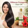 Kayee Ayurveda Hibiscus Fenugreek Hair Oil for Men & Women | Herbal Hair Growth Oil for Scalp Care & Hair Nourishment | Helps Condition Dry Hair, Support Stronger-Looking Hair & Enhance Natural Shine-210ML