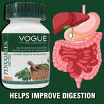 Vogue Wellness Methi Tablets | Fenugreek (Trigonella Foenum-Graecum) Seed Extract | Ayurvedic Herbal Supplement for Digestive Wellness, Metabolic Support & Overall Vitality | 60 Vegetarian Tablet