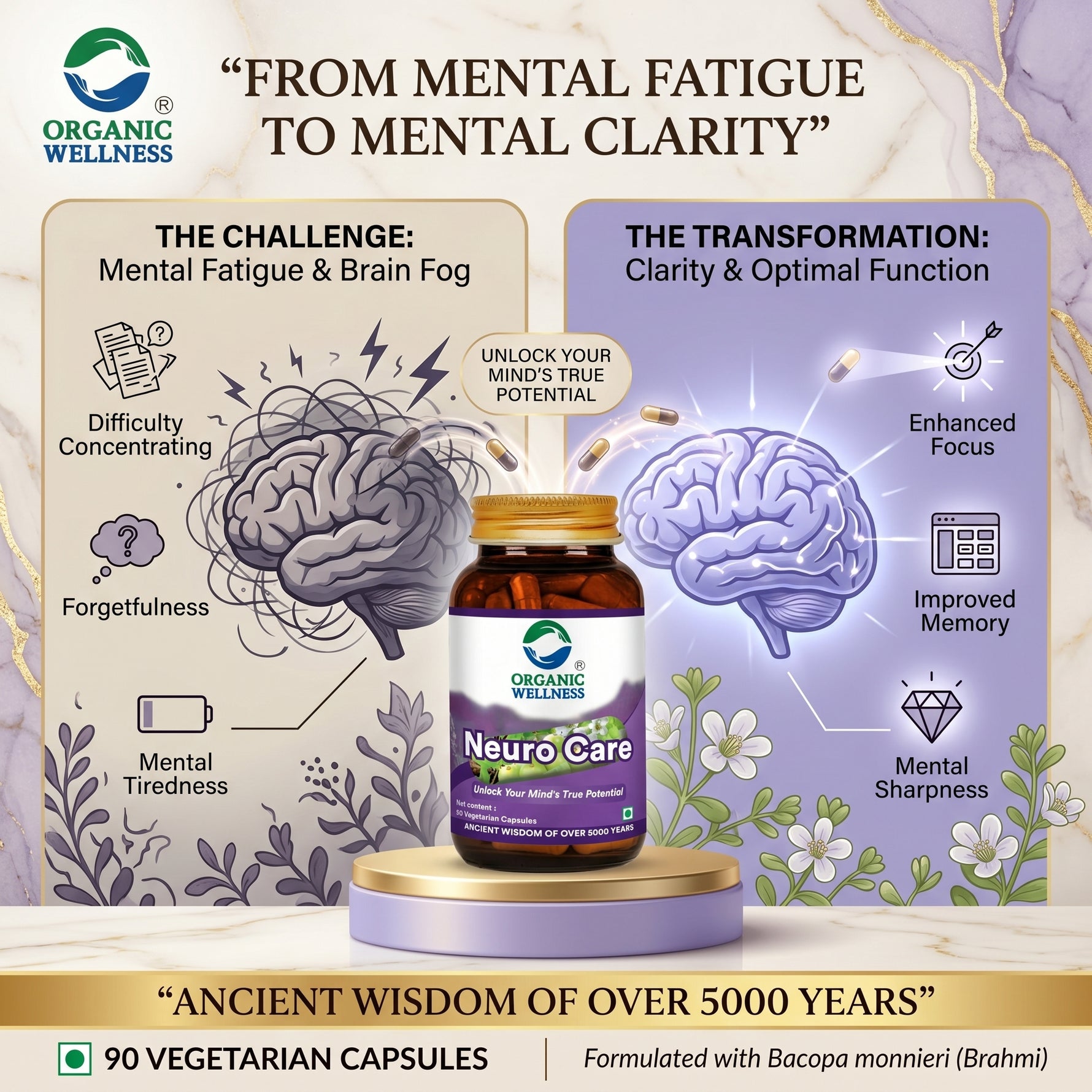 Organic Wellness Neuro Care (90 N Veg Capsules)