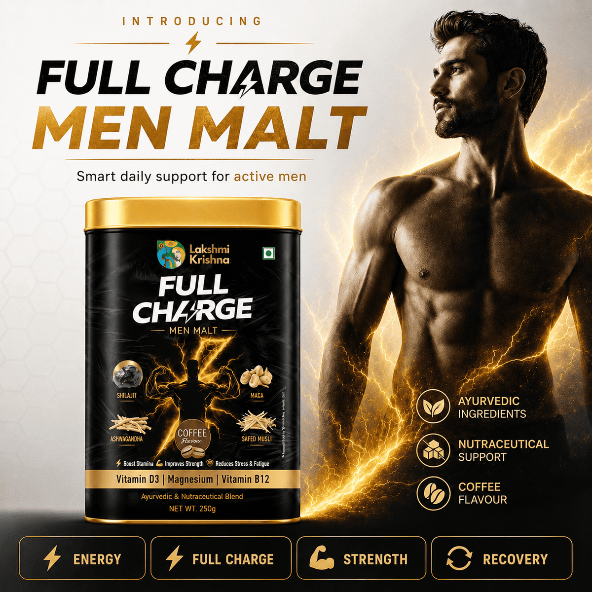 Lakshmi Krishna Naturals Full Charge Stamina Men Malt