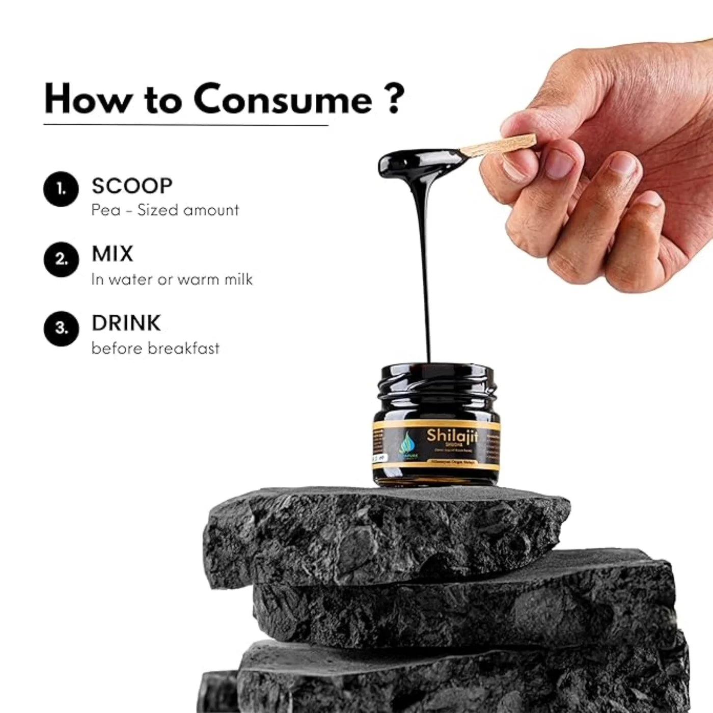 Vedapure Shudha Shilajit Resin - 15g - Boost Performance | Resin Lab-Tested for Purity | Silajit Natural Bodybuilding | Himalayan shilajit | shilajit Power | Energy | Stamina | Strength