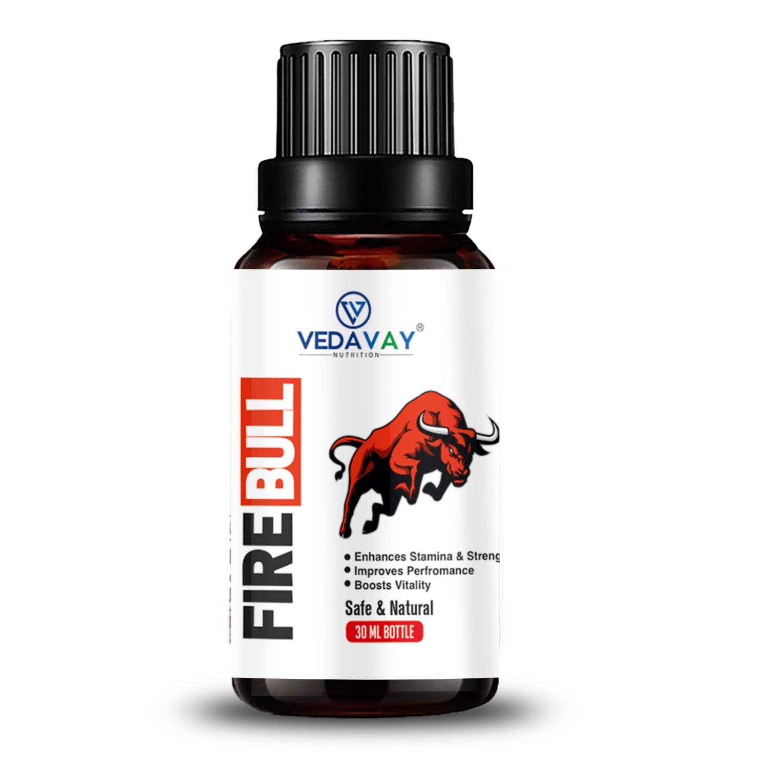 Vedavay Fire Bull Natural Drops - Liquid Vitality & Daily Energy Support (30ml)