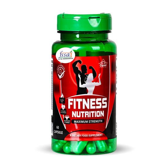 Cipzer Fitness Nutrition 60 Capsules | Herbal Energy, Stamina, Muscle Strength & Overall Wellness Support