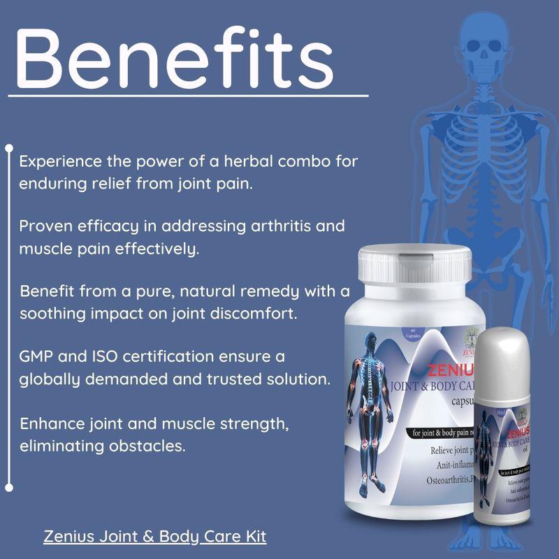 Zenius Joint & Body Care Kit - muscles pain Supplement for Joint Support and Pain Relief