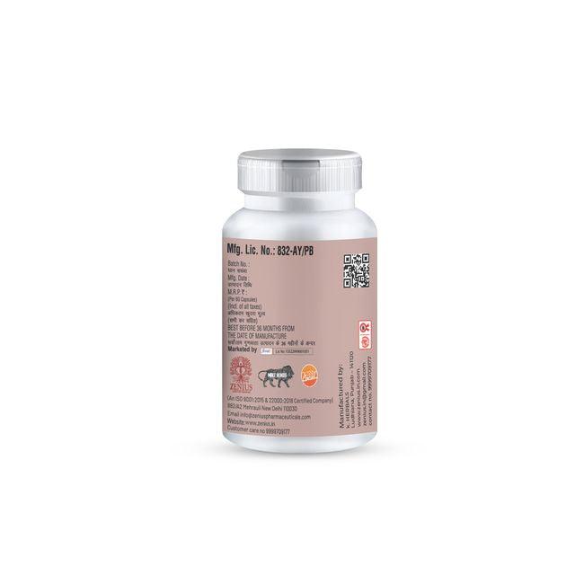 Zenius Stone Go Capsules - Pathri Medicine for Kidney Stone Removal and Relief Pathri Pain - 60 Capsules