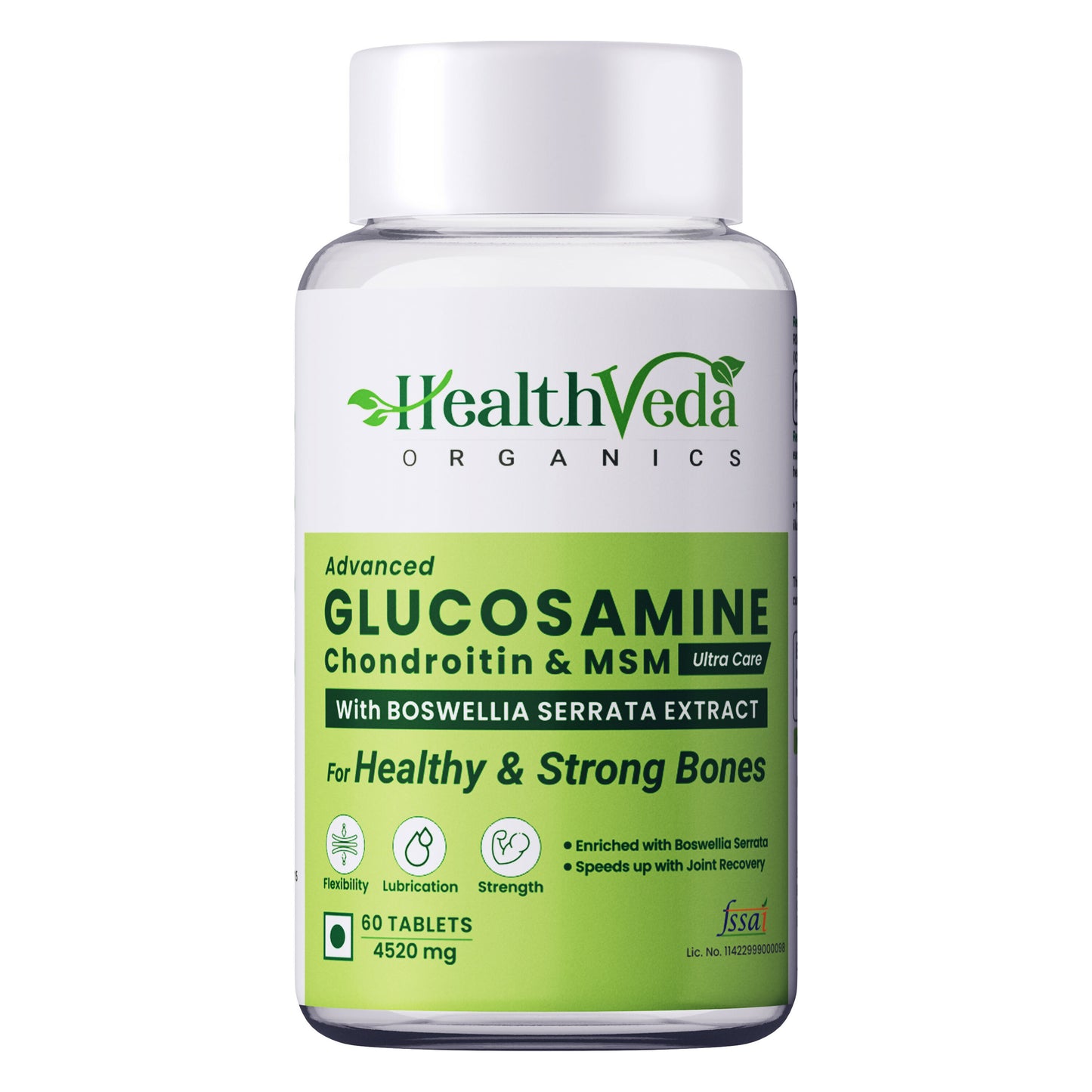 Health Veda Organics Glucosamine Chondroitin Tablet - 4520mg | For Joint Health
