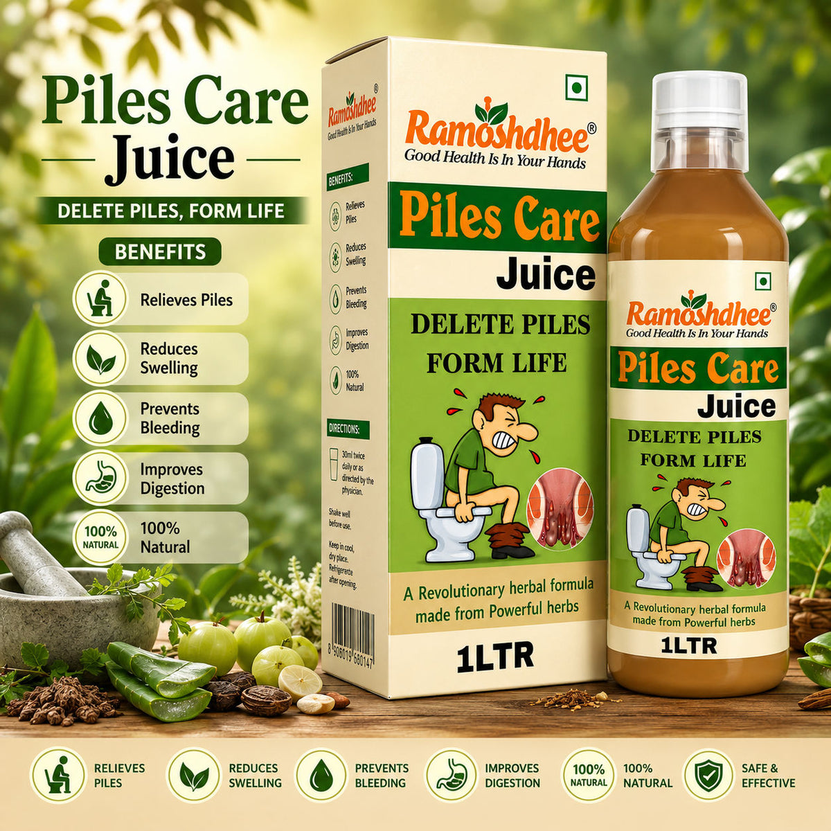Ramoshdhee Piles Care Juice 1L