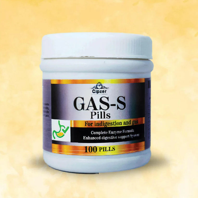 Cipzer Gas-s Pill - 100 pils for Digestive, Acidity, Bloating & Constipation Issues Tablet