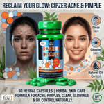 Cipzer Acne & Pimple Capsules for Clarifying Support - Herbal Blemish Control & Skin Purity (60 Capsules)