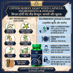 Cipzer Horny Goat Weed Capsules - Natural Performance & Vitality (30 Capsules)