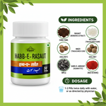 Cipzer Habb-E-Rasaut Pill - 50 Pills | Natural Herbal Remedy for Piles, Hemorrhoids & Rectal Discomfort