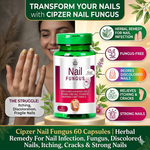 Cipzer Nail Wellness Capsules - Restorative Support for Nail Clarity & Strength (60 Capsules)