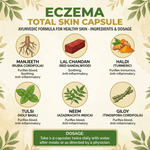 Cipzer Eczema Total Skin Capsules - Natural Skin Comfort & Irritation Support (60 Capsules)