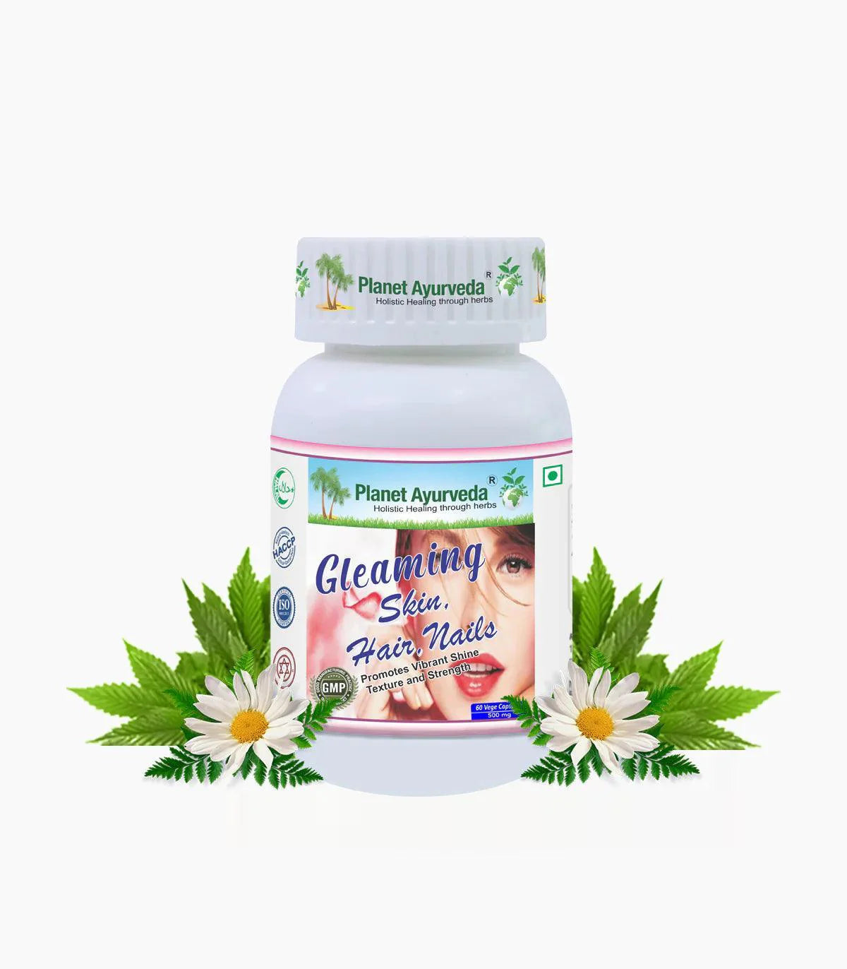 Planet Ayurveda Gleaming Skin, Hair, Nails Vege Capsule - 60 Capsules