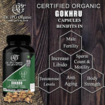 Dr JPG Organic gokhru capsules .500mg 60veg capsules