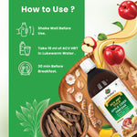 Dr. Patkar's ACV HRT GOLD | Apple Cider Vinegar with Arjuna, Curcumin, Ginger, Garlic & Lemon | 2X Formula Health Shot |Cholesterol Care| Immunity, Heart & Gut Support | Raw & Unfiltered (500 ML)