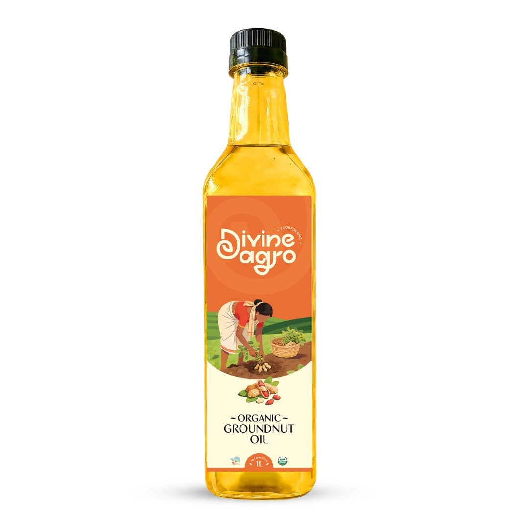 Divine Agro Groundnut Oil - 1ltr.