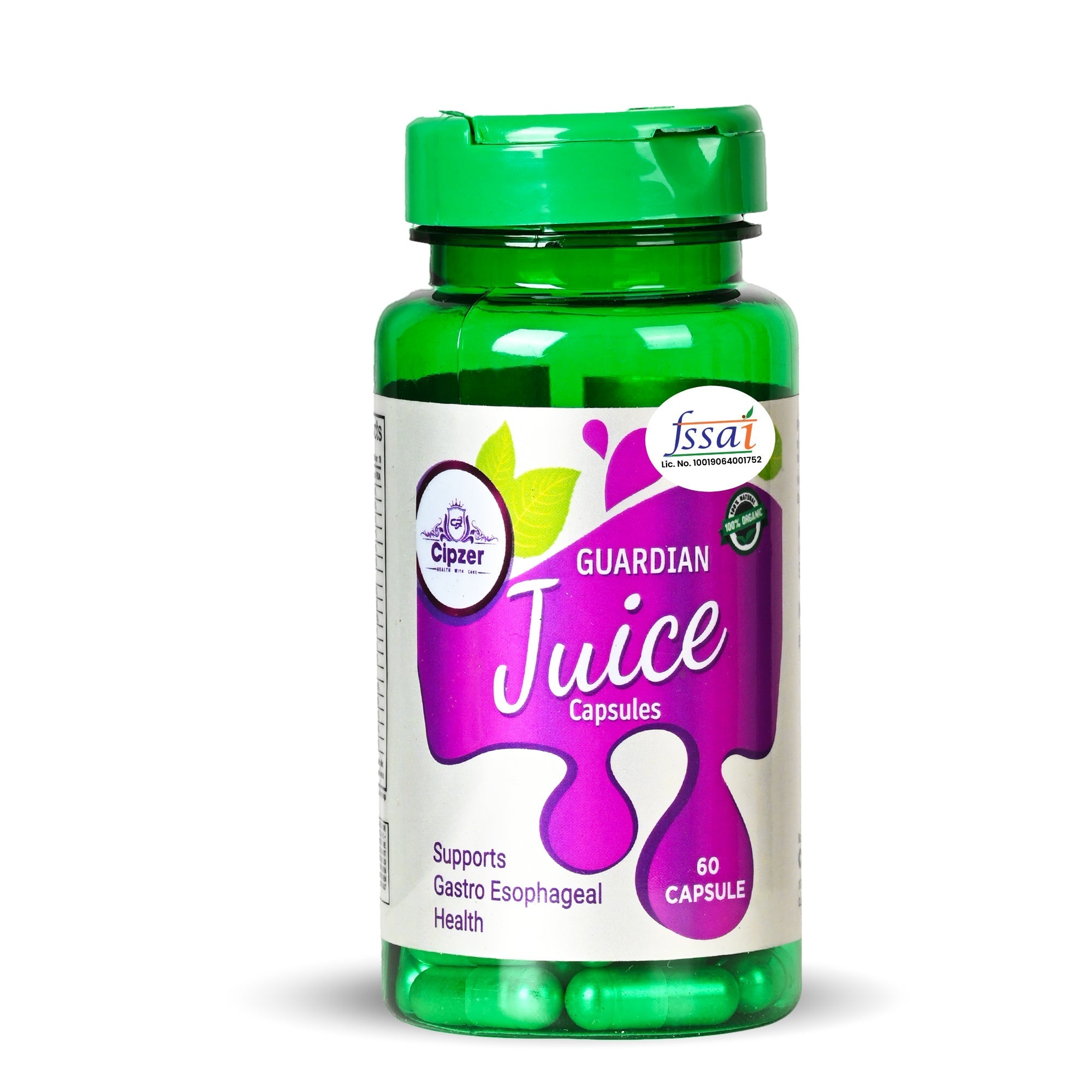 Cipzer Guardian Juice 60 Capsules | Herbal Immunity Booster, Detox, Energy & Complete Wellness Support