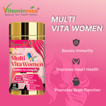 Vitaminnica Women's Multi & Biotin Combo Pack - Hair, Skin, Nails & Immunity, 120 Count