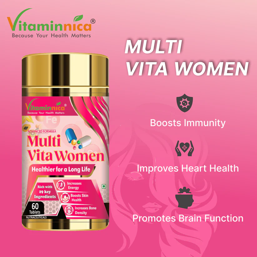 Vitaminnica Women's Multi & Biotin Combo Pack - Hair, Skin, Nails & Immunity, 120 Count
