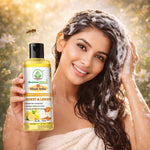 Bhudevam Naturals Khadi Honey Lemon Shampoo for Dandruff Control & Fresh, Healthy Hair- 210ML
