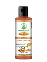 Bhudevam Naturals Khadi Honey Almond Shampoo for Soft, Silky & Shiny Hair- 210ML