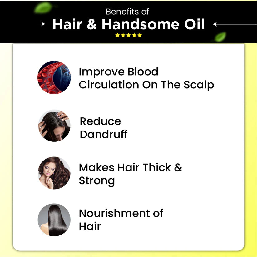 Cipzer Hair & Handsome Oil - 100ML | Herbal Hair Growth, Strength, Shine & Scalp Nourishment