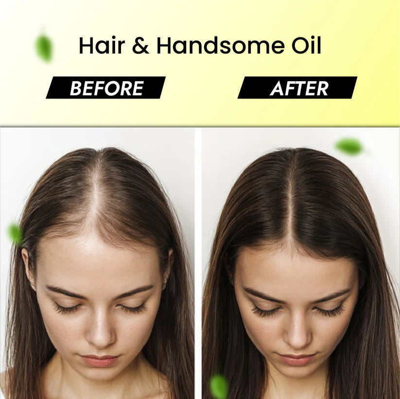Cipzer Hair & Handsome Oil - 100ML | Herbal Hair Growth, Strength, Shine & Scalp Nourishment